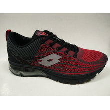 Retro Red Printing Fly Knit Sports Shoes Footwear